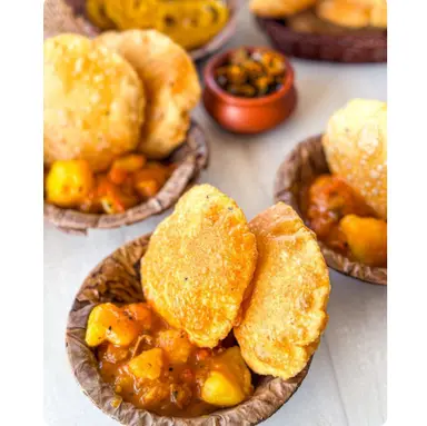 Kachori With Aloo Sabzi