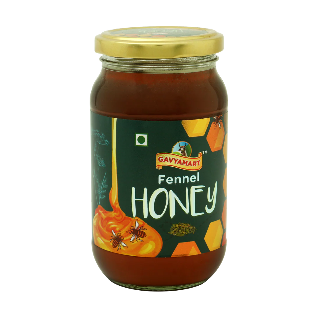 Gavyamart Fennel Honey Raw and Unprocessed
