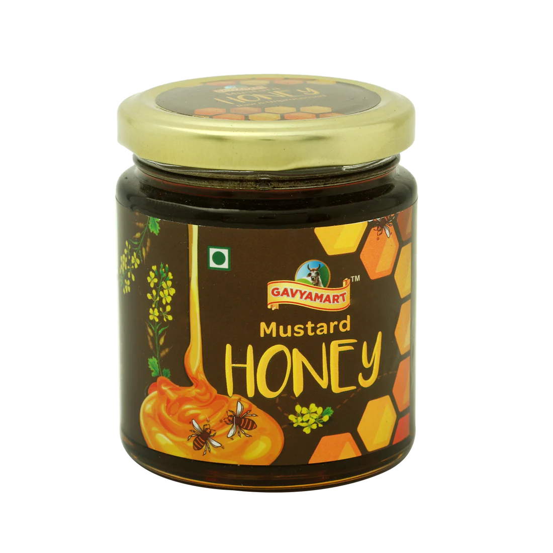 Gavyamart Mustard Honey Raw and Unprocessed