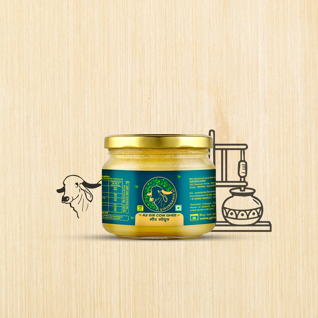 Pure & Organic A2 Gir Cow Ghee