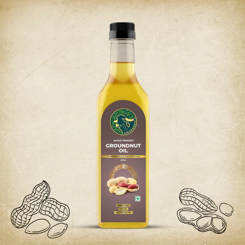 Wood Pressed Groundnut Oil