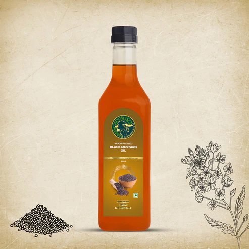 Wood Pressed Virgin Black Mustard Oil