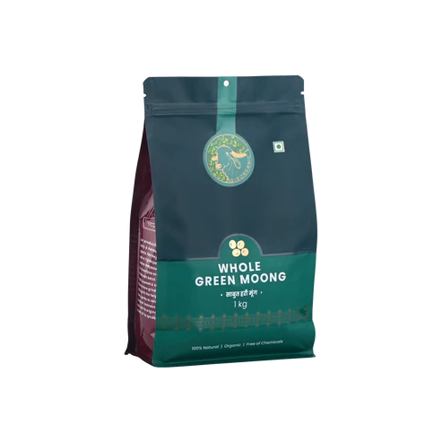 Whole Green Moong-1kg Unpolished