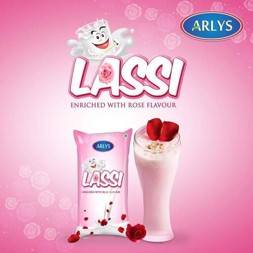 Pink Rose Flavored Sweet Lassi - 170 Ml Vacuum Pack, Ideal For All Age Groups, 1 Month Shelf Life, Convenient To Carry