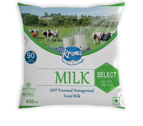 450ml Kreme UHT Processed Homogenised Toned Milk