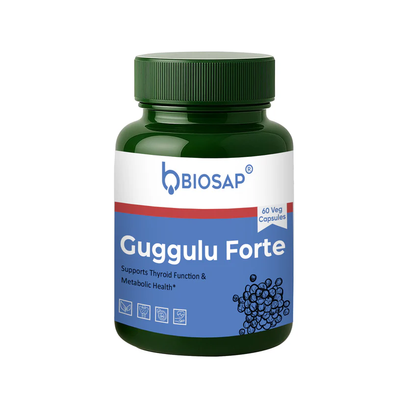 Biosap Guggulu Forte: Healthy Lipids & Circulatory Support | 60 Veg Capsules