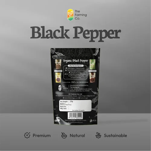 25g Organic Black Pepper