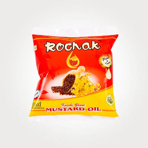 200ml Rochak Kacchi Ghani Mustard Oil Pouch