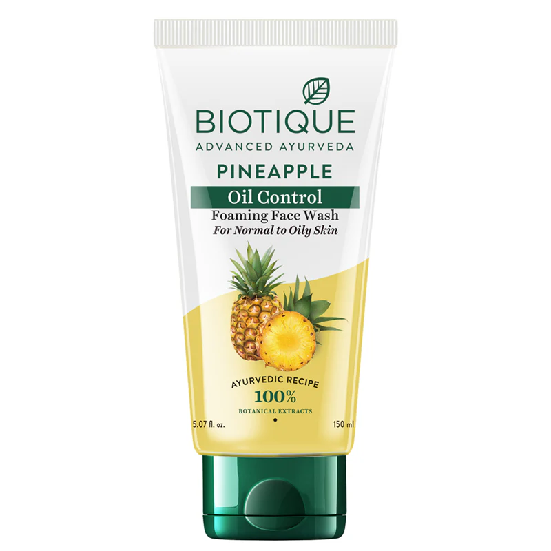 Pineapple oil control foaming face wash