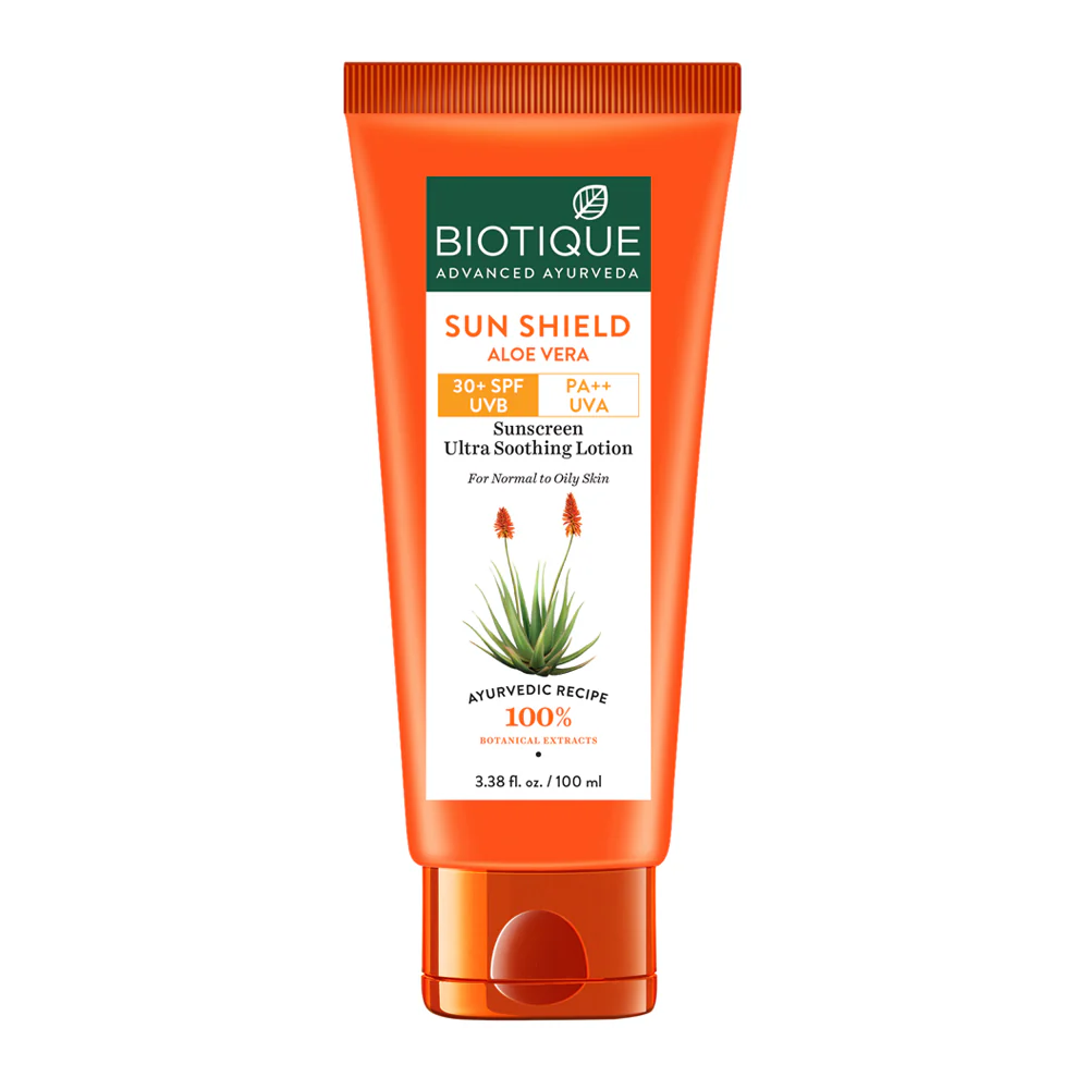 Sun shield aloe vera 30+ spf sunscreen lotion