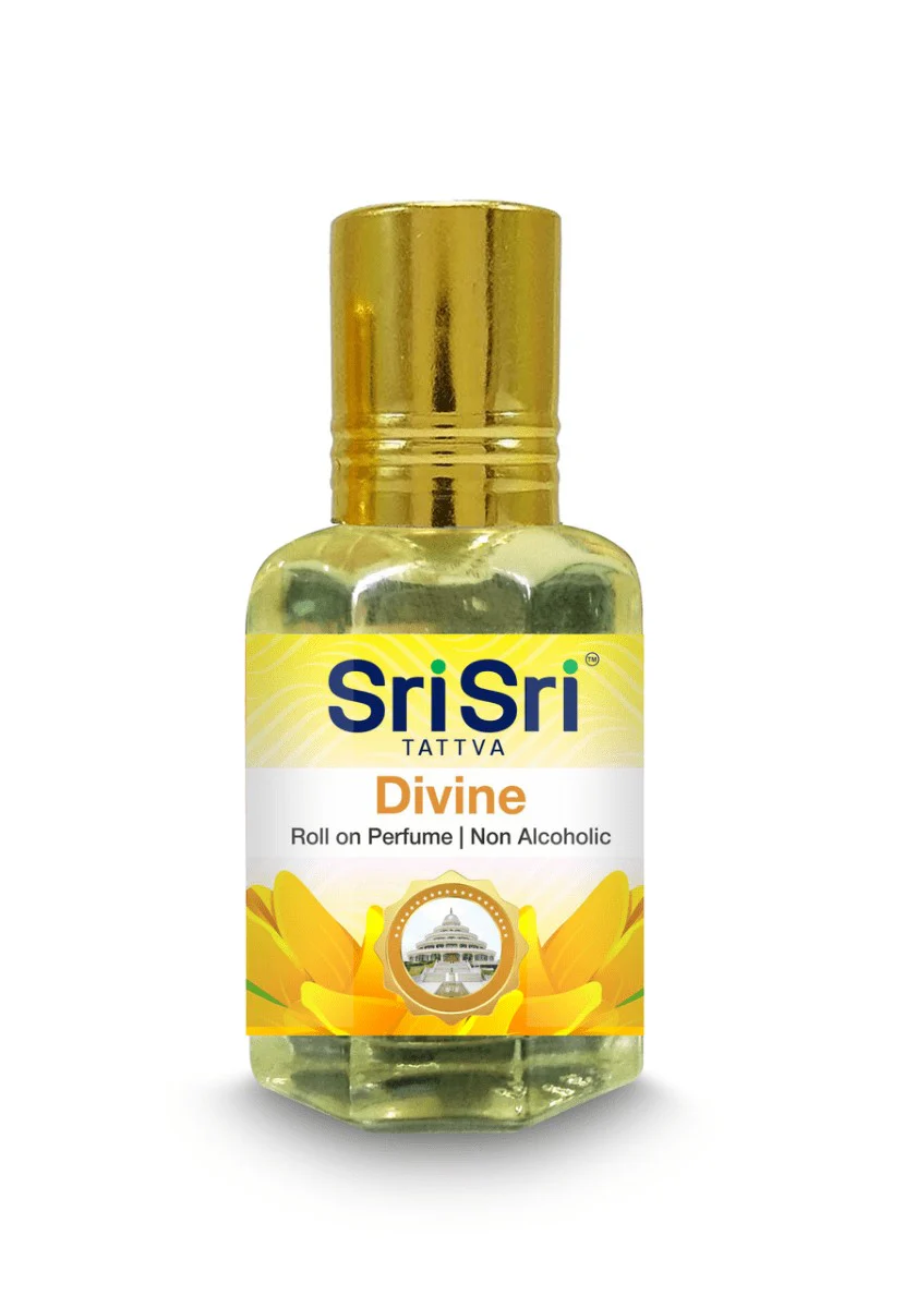 Sri Sri Tattva Divine Roll-On Perfume - Non-Alcoholic, Long-Lasting Fragrance 10 ml