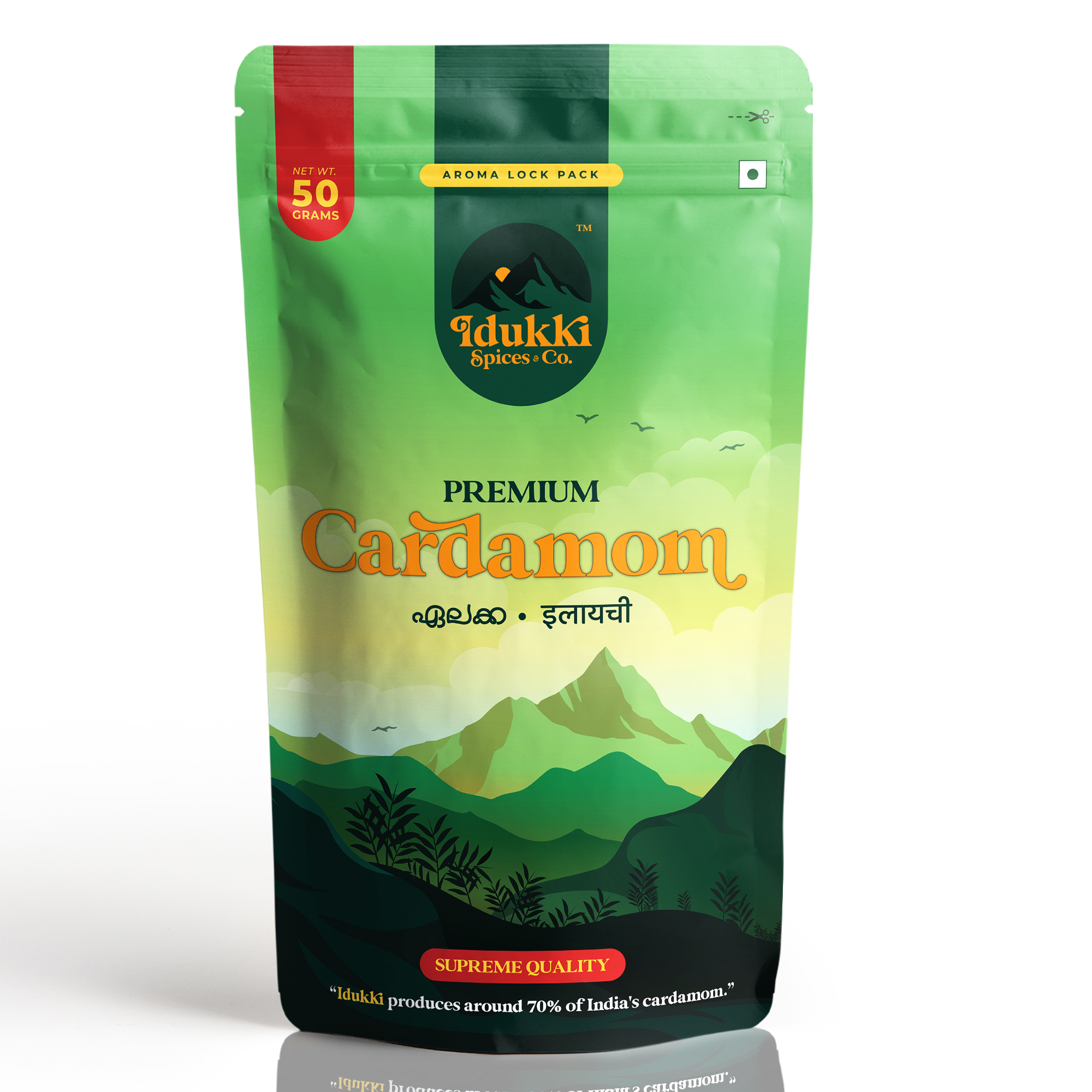 GREEN CARDAMOM SEED POWDER 