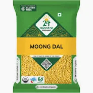 24 Mantra Organic Unpolished Moong Dal/Moong Dal Yellow/Pesarupappu - 1 kg