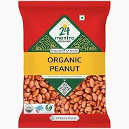 24 Mantra Organic Raw Peanuts/Moongphali - 1 Kg 