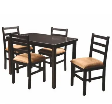 Tuna 4 Seater Dining Set in Walnut Finish