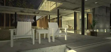 HOTEL RESORT UPVC TABLE CHAIR