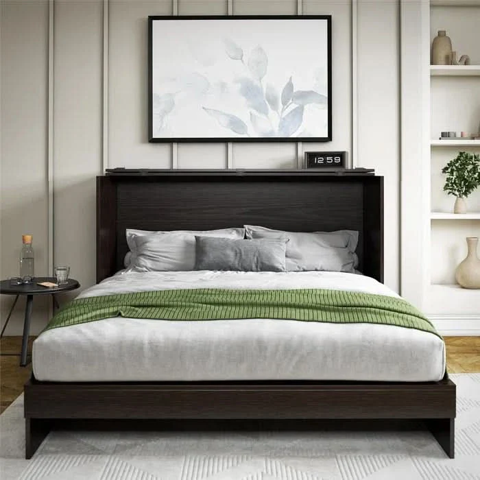 Queen Cabinet Bed With Storage Drawer