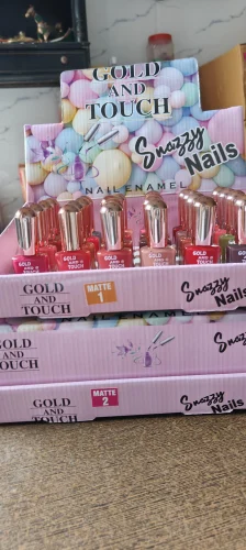 Gold and Touch nail polish