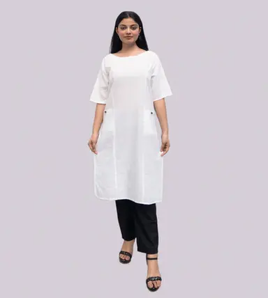White Elegance Kurti