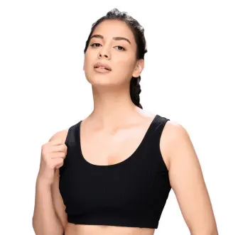  Ribbed Sports Crop Top STY-30-A