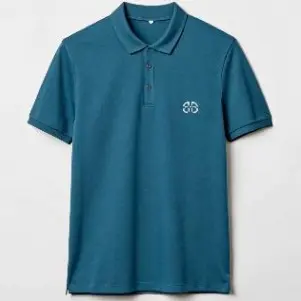 Cotton Polo Tee (220 GSM) - Petrol Blue