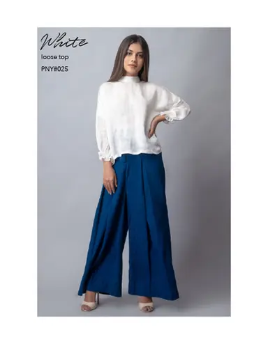 White Loose Top