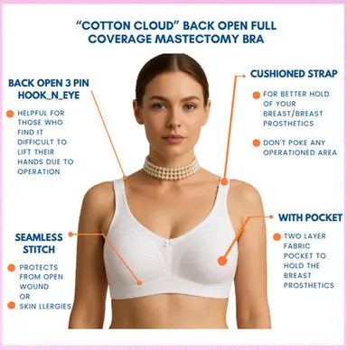 Cotton Cloud Mastectomy Bra