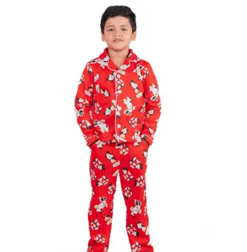 Chombooka Mickey Full Sleeves Boys Night Suit
