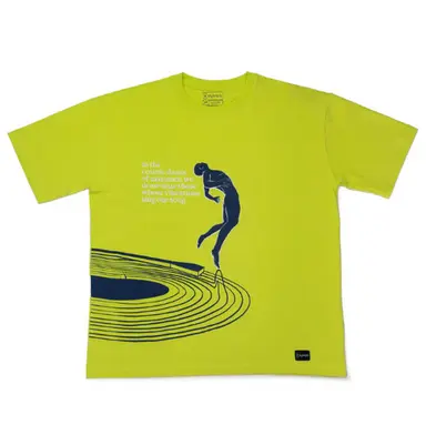 Frequency - Lime green, oversized casual T-shirt