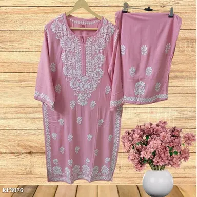 Chikanari Handwork Mudal Palazzo Set