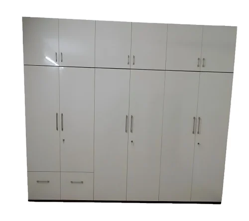 7.5 Feet particle Wood Hinged Wardrobe