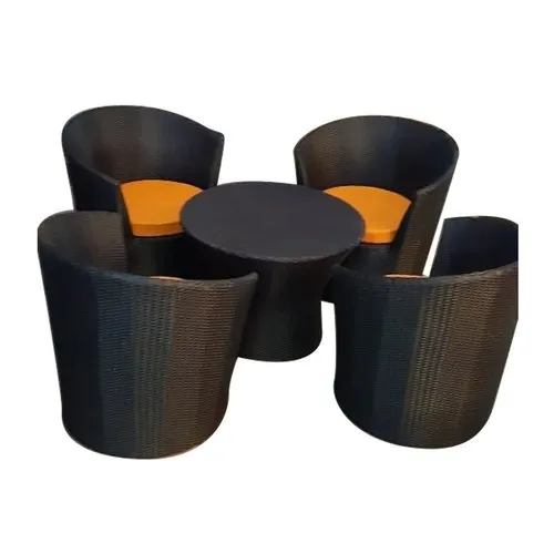 Dark Brown Outdoor Chair Table Set
