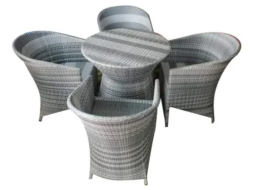 Round 4 Seater Outdoor Chair Table Set