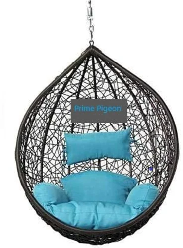 Hanging Swings for Indoor, Outdoor, Home, Patio, Yard, Balcony, Garden (Black/Purple)