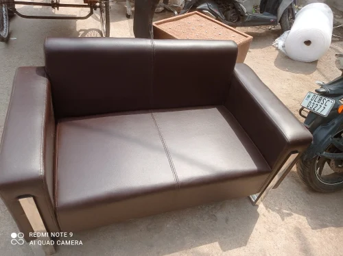 Black 2 Seater Office Sofa