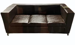 3 Seater Dark Brown Leather Sofa