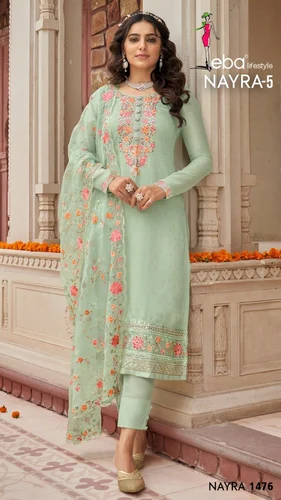 Ladies Maheshwari Silk Unstitched Suit