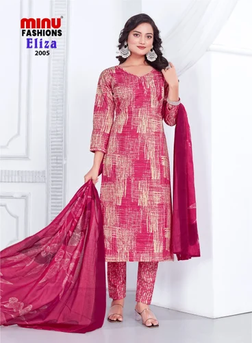 Cotton Printed Unstitched Salwar Suit 