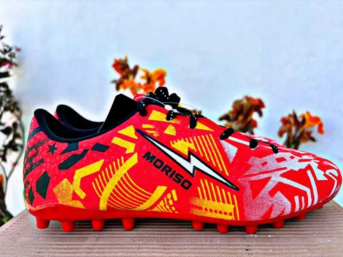 Red Spika Moriso Football Shoes