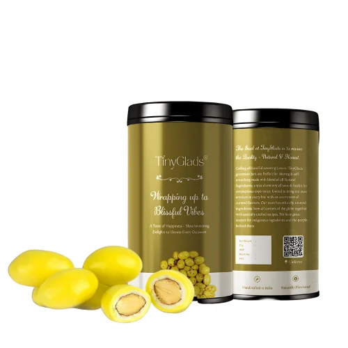 TinyGlads Mango Chocolate Coated Almonds Chocolate Jar