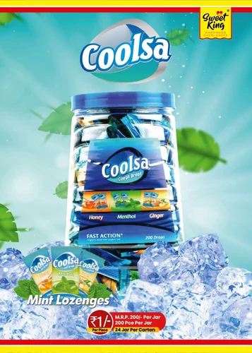 Sweetking Coolsa Cough Drops Candy In 1/- Rupees