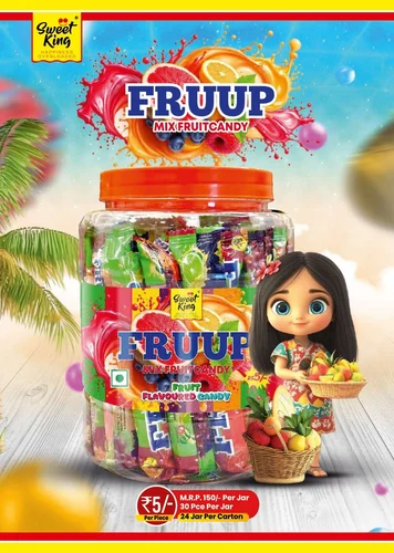 SweetKing Fruup Mix Fruit Poppins Candy in 5/- Rupees