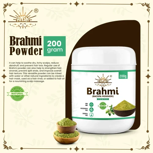 Ansh 200gm Organic Brahmi Powder Anti Hair Fall