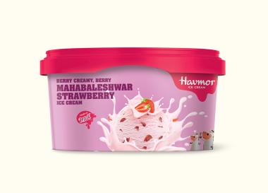 Mahabelshwar Strawberry – Ice Cream  750 ML