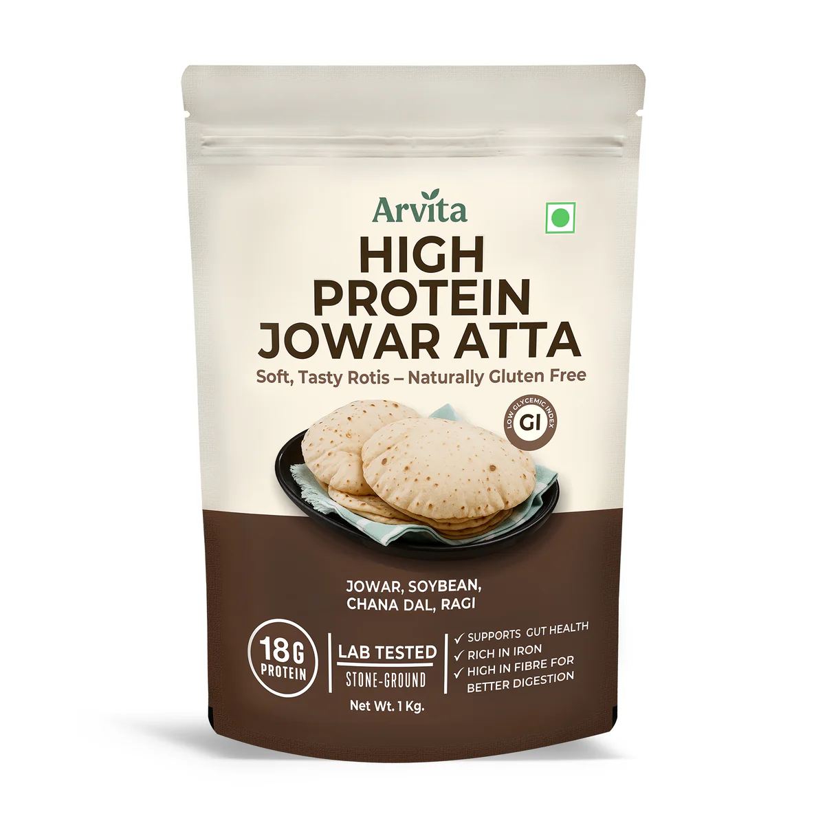 High Protein Gluten-Free Jowar Atta
