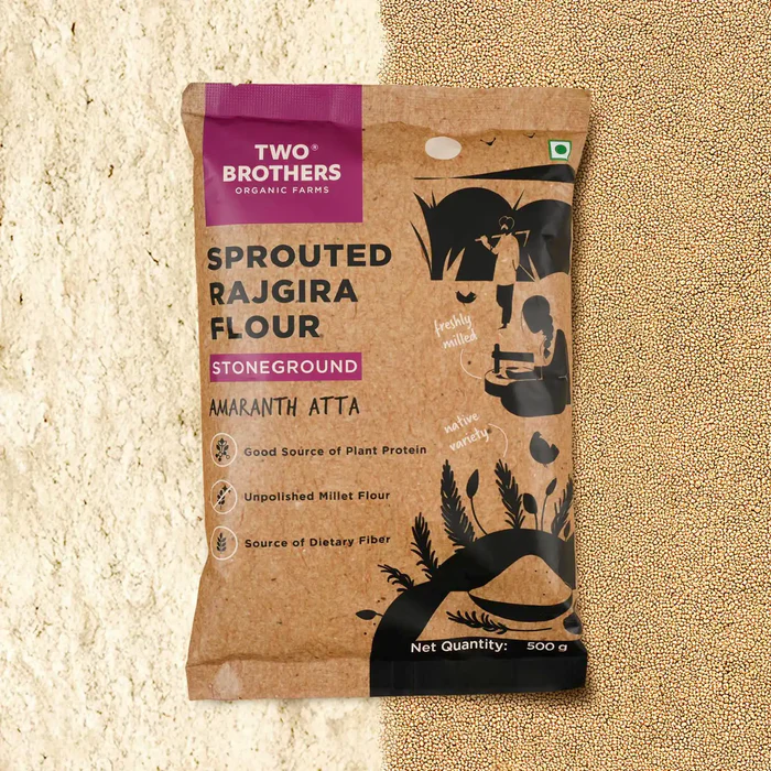 Sprouted Rajgira Atta (Sprouted Amaranth Flour), 500 gms