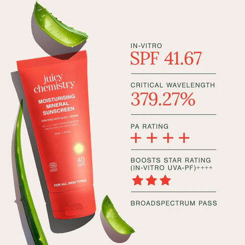 Moisturising Mineral Sunscreen Fortified with Aloe + Argan