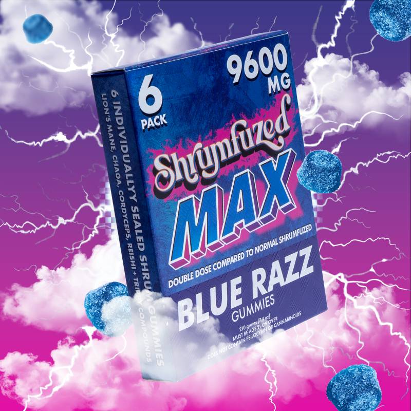 Shrumfuzed MAX Gummies Blue Razz