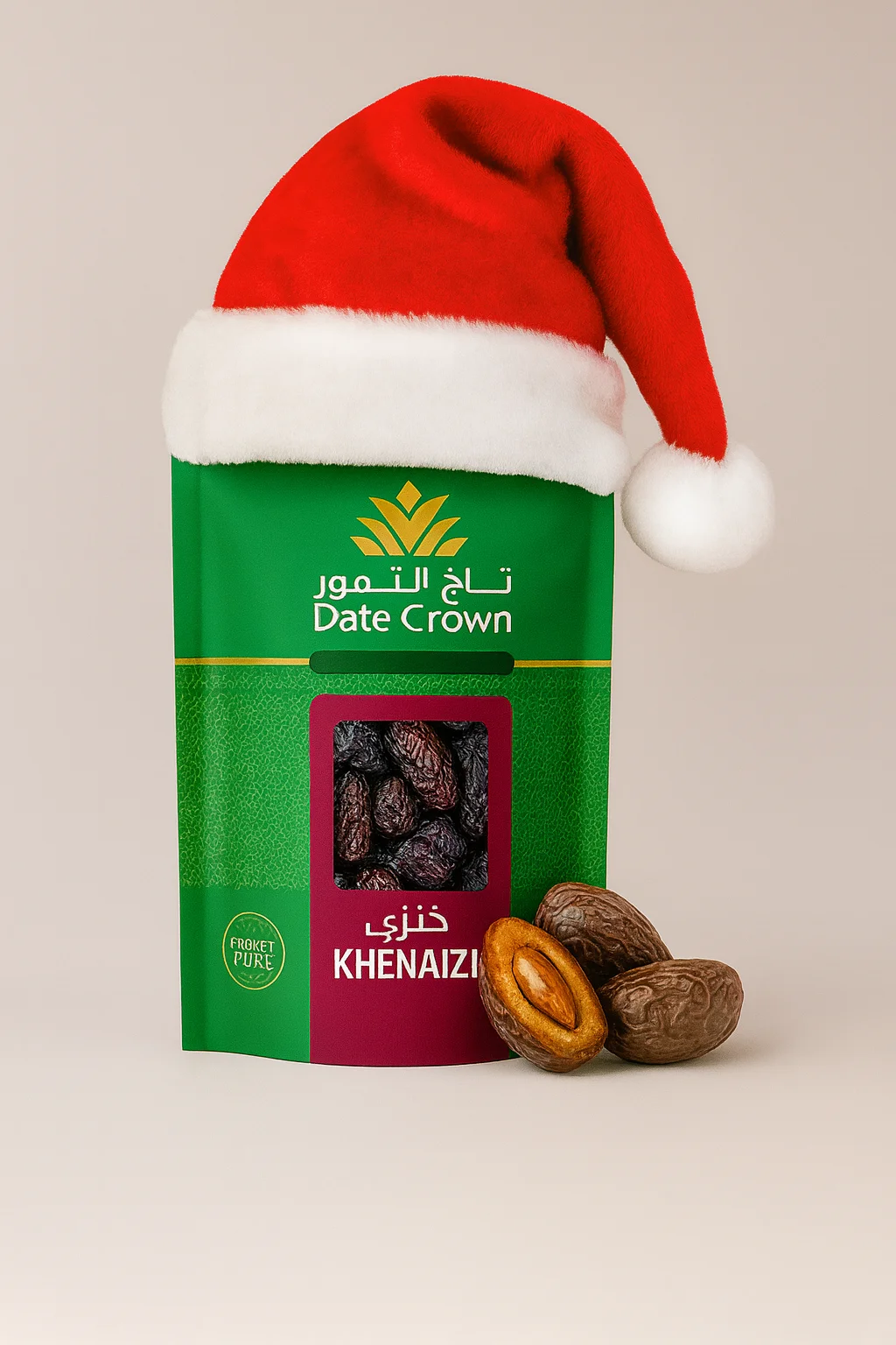 Ahuja Mart Premium Date Crown Khenaizi Dates 500G