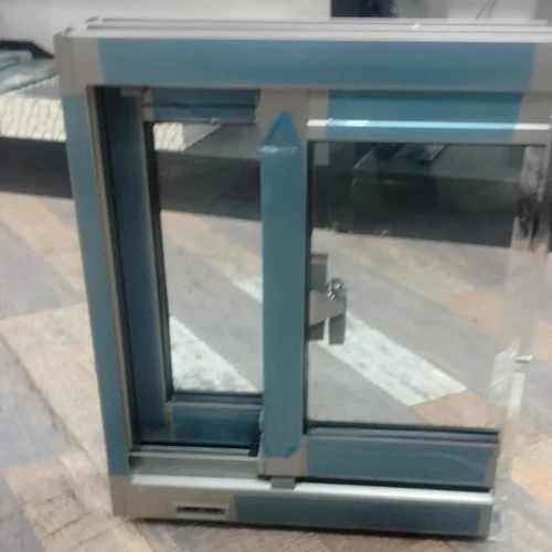 Grey Aluminium Glass Sliding Window